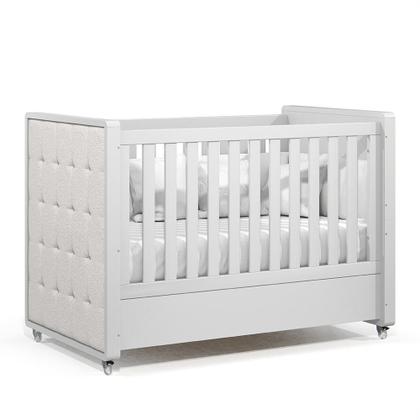 Imagem de Jogo de Quarto Infantil Tutto New Cômoda 1 Porta e Berço com Capitonê - Matic Móveis