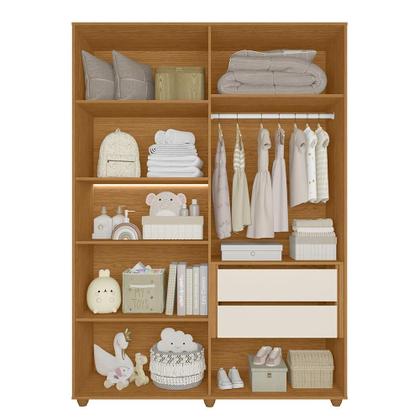 Imagem de Jogo de Quarto Infantil Vittoria com Guarda Roupa e Cômoda - Móveis Albatroz