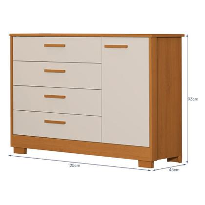 Imagem de Jogo de Quarto Infantil Zaki Guarda Roupa e Cômoda - Reller Móveis