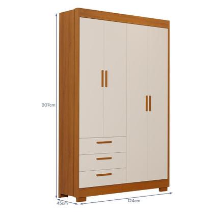 Imagem de Jogo de Quarto Infantil Zaki Guarda Roupa e Cômoda - Reller Móveis