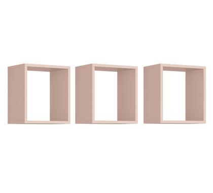 Imagem de Jogo de Quarto para Bebê Classic New Rosa Fosco com Madeira - MoveisAqui