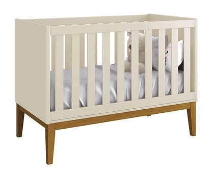 Imagem de Jogo de Quarto para Bebê Completo 2 Portas Classic New Areia Fosco com Madeira - MoveisAqui