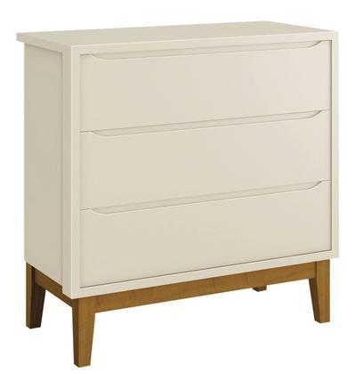 Imagem de Jogo de Quarto para Bebê Completo 2 Portas Classic New Areia Fosco com Madeira - MoveisAqui