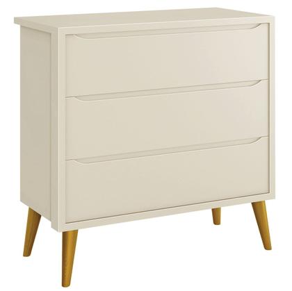 Imagem de Jogo de Quarto para Bebê Completo 2 Portas Théo New Areia Fosco com Madeira - Reller