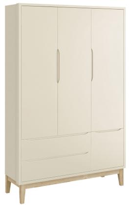 Imagem de Jogo de Quarto para Bebê Completo 3 Portas Classic New Areia Fosco com Natural - MoveisAqui