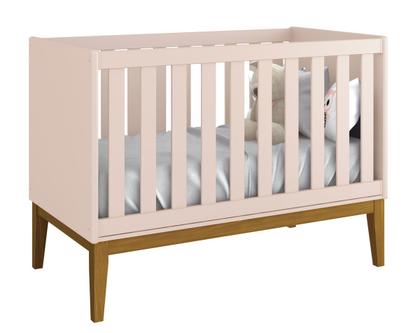 Imagem de Jogo de Quarto para Bebê Completo 3 Portas Classic New Rosa Fosco com Madeira - Reller