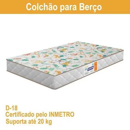 Imagem de Jogo de Quarto para Bebê Helena com Guarda-Roupa 4 Portas + Cômoda + Berço Multifunção e Colchão D18 - Angels Home