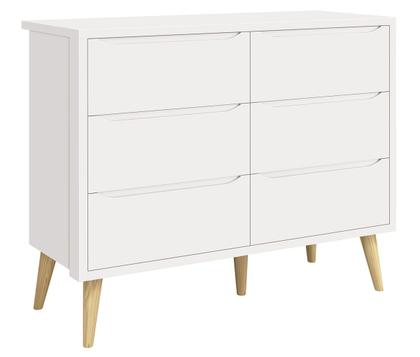 Imagem de Jogo de Quarto para Bebê Théo New Branco Fosco com Natural - Reller