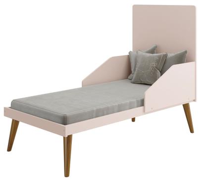 Imagem de Jogo de Quarto Retrô para Bebê Completo 3 Portas Isis Rosa Fosco - MoveisAqui