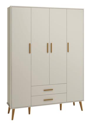 Imagem de Jogo de Quarto Retrô para Bebê Completo 4 Portas Isis Areia Fosco - MoveisAqui