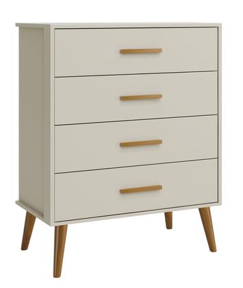 Imagem de Jogo de Quarto Retrô para Bebê Completo 4 Portas Isis Areia Fosco - MoveisAqui