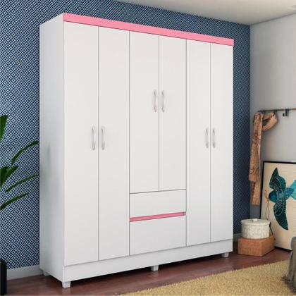 Imagem de Jogo de Quarto Roupeiro e Comoda Bremen Branco
