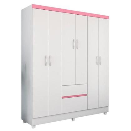 Imagem de Jogo de Quarto Roupeiro e Comoda Bremen Branco