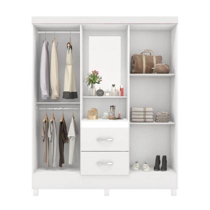 Imagem de Jogo de Quarto Roupeiro e Comoda Essen Branco