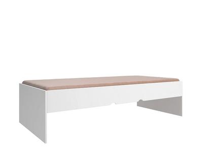 Imagem de Jogo de Quarto Solteiro Chiara 4 Peças - Roupeiro 2 portas, Módulo Aéreo e Cama com Auxiliar - Phoenix Baby Branco