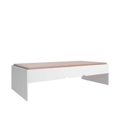 Imagem de Jogo De Quarto Solteiro Com Cama e Roupeiro Modular Branco - Phoenix Baby