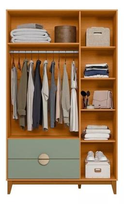 Imagem de Jogo de Quarto Solteiro Ipê Com Guarda Roupa e Cômoda - Móveis Albatroz