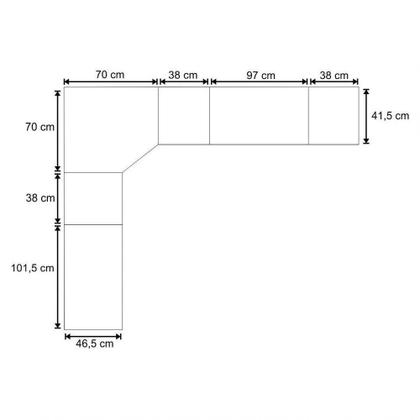 Imagem de Jogo De Quarto Solteiro Modulado 029 Master Avelã Rústico/Ártico Rústico - Eucamóveis