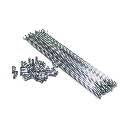 Imagem de Jogo de Raio Bicicleta 2,5X240mm Zincado Prata