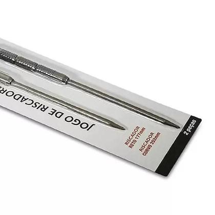 Imagem de Jogo De Riscadores Para Metal Com 2 Peças Cabo Recartilhado