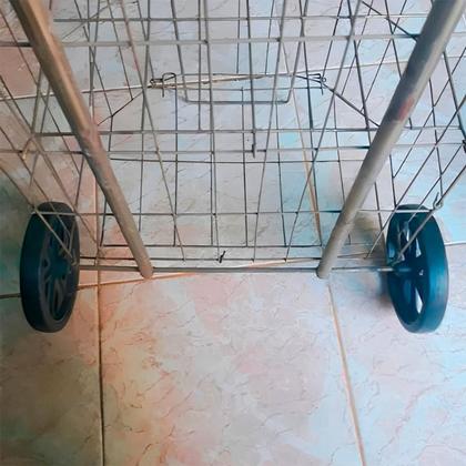 Imagem de Jogo de Roda Para Carrinho De Feira Reforçado Prático KAORI Rodinhas Roda para Carrinho de Compras Feira