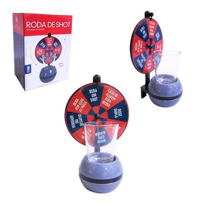Imagem de Jogo de roda shot roleta com copo drink tequila