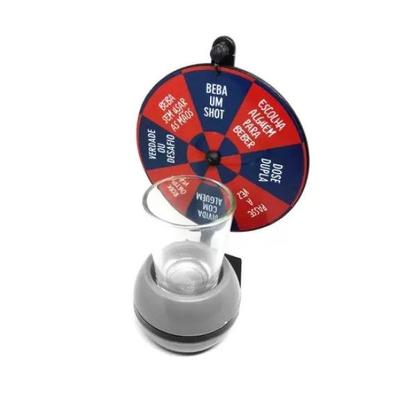 Imagem de Jogo de roda shot roleta com copo drink tequila