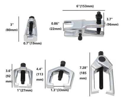 Imagem de Jogo de saca terminal e pivo 5 peças com maleta universal yz6032 ztec
