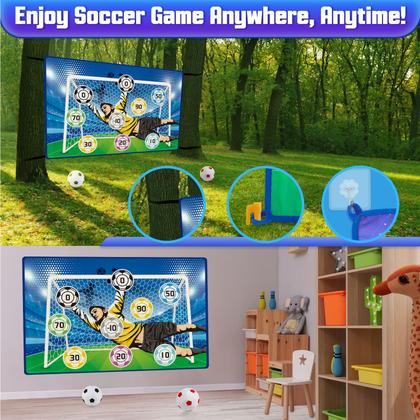 Imagem de Jogo de salão Soccer Set Helsort com gol e 2 bolas para crianças de 3 a 12 anos