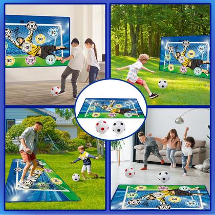 Imagem de Jogo de salão Soccer Set Helsort com gol e 2 bolas para crianças de 3 a 12 anos