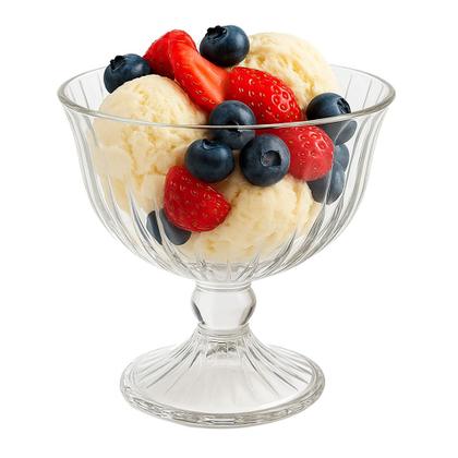 Imagem de Jogo de Sobremesa 6 Taças Vidro Transparente Melina Mini Bowl com Pé 200ml Haüskraft
