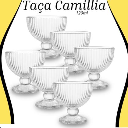 Imagem de Jogo De Sobremesa Tigela Bowl 12 Peças Em Vidro Desenhado