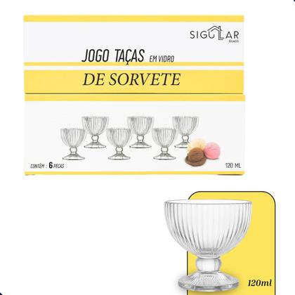 Imagem de Jogo De Sobremesa Tigela Bowl 12 Peças Em Vidro Desenhado