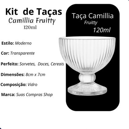 Imagem de Jogo De Sobremesa Tigela Bowl 12 Peças Em Vidro Desenhado