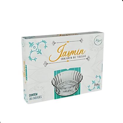 Imagem de Jogo De Sobremesa Tigela Bowl 6 Peças Potes Em Vidro