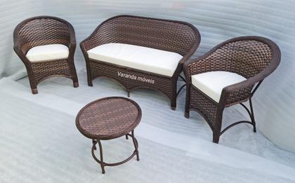 Imagem de Jogo de Sofá e Poltronas Área Externa Jardim