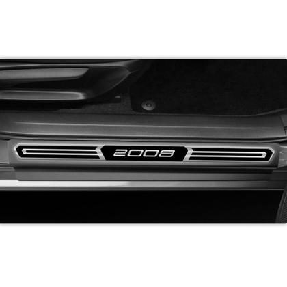 Imagem de Jogo de Soleira Premium Peugeot 2008 2024 2025 Elegance 4 Portas