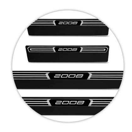 Imagem de Jogo de Soleira Premium Peugeot 2008 2024 2025 Elegance 4 Portas