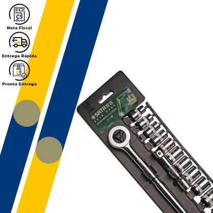 Imagem de Jogo de Soquete 3/8" 14pçs ST09523 Sata