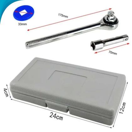 Imagem de Jogo de Soquete 40 Peças Ideal para Mecânicos Entrega Rápida