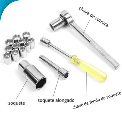 Imagem de Jogo de Soquete 40 Peças Ideal para Mecânicos Entrega Rápida