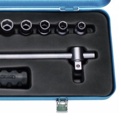 Imagem de Jogo de Soquete Estriado de 3/8" à 1" e Acessórios Encaixe de 1/2" com 12 Peças - Gedore 015568