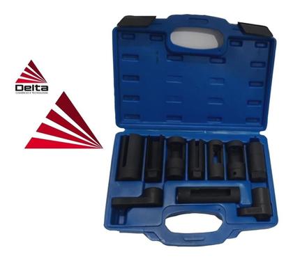 Imagem de Jogo de Soquete para Sensor de Oxigêncio - Sonda Lambda com 10 Peças - Delta