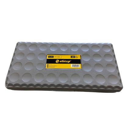 Imagem de Jogo de Soquete Sextavado com Catraca 40 Peças Elitop Profissional