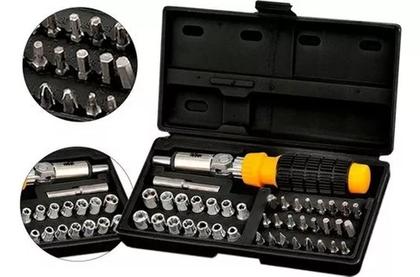 Imagem de Jogo De Soquetes Sextavado C/ Chave Catraca 41pçs C/ Maleta