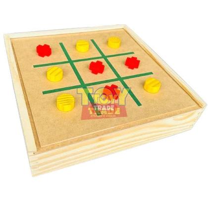 Imagem de Jogo de Tabuleiro 5 em 1 em Madeira Premium Xadrez Dama Ludo Trilha Velha Educativo Toy Trade