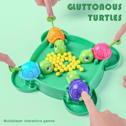 Imagem de Jogo de tabuleiro AIUAZA Hungry Turtle, jogo de tabuleiro Hungry Box, jogo de tabuleiro Turtle Eating Beans, brinquedos para festas e festas em família, brinquedos, jogos para 2 a 4 pessoas36 feijões