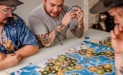 Imagem de Jogo de Tabuleiro CATAN Histories Settlers of America Strategy 14+