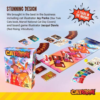 Imagem de Jogo de tabuleiro Catastrophe A Game of 9 Lives Family 10+ Years