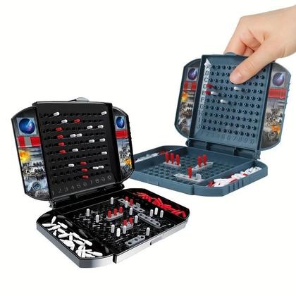 Imagem de Jogo De Tabuleiro De Batalha Naval Black Battleship Para Dois Jogadores, Jogo De Estratégia